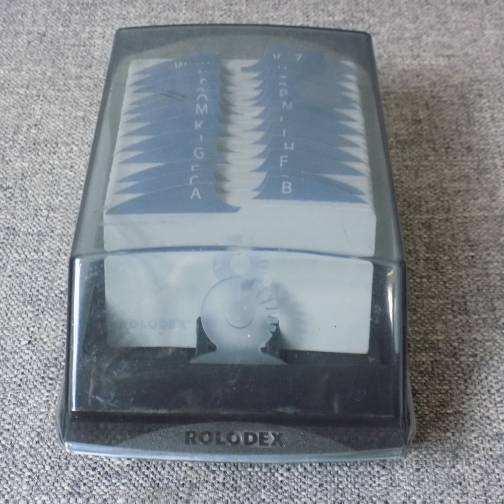 Vintage Rolodex VIP24C Covered Business Card Alpha Index Made In USA VIP-24C